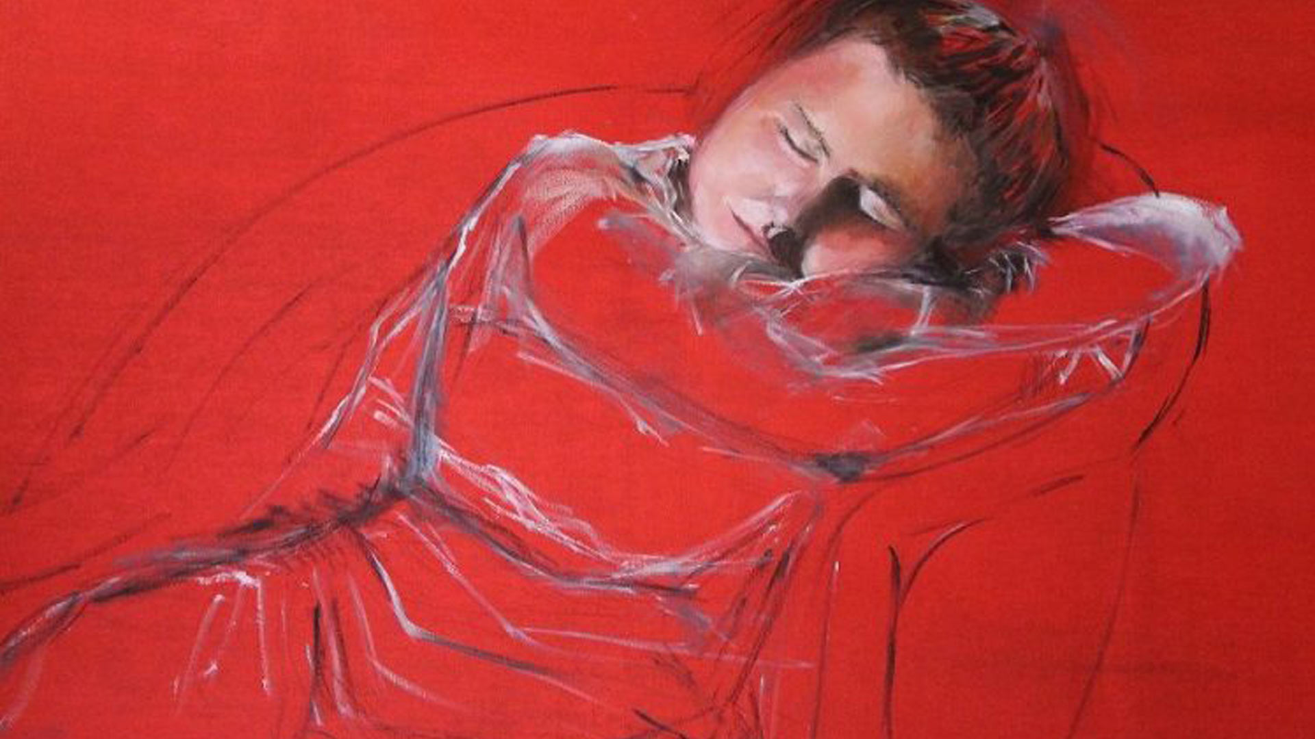 Benedetta Trudesti - La Bimba Dormiente tecnica olio su tela 120x100 cm anno 2013
